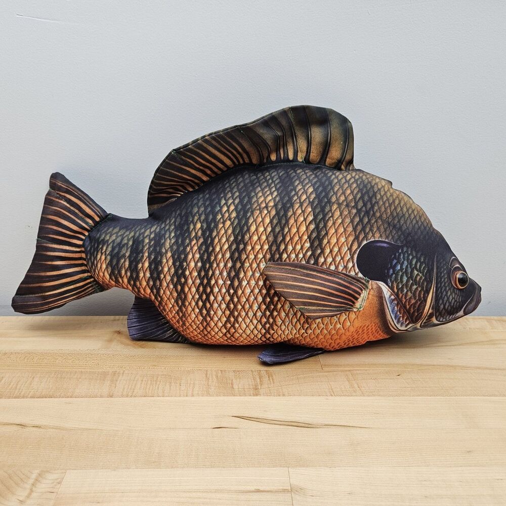 Cabin Critters Bluegill Realistic Large Fish Pillow Plush Vintage 22" - Picture 4 of 8